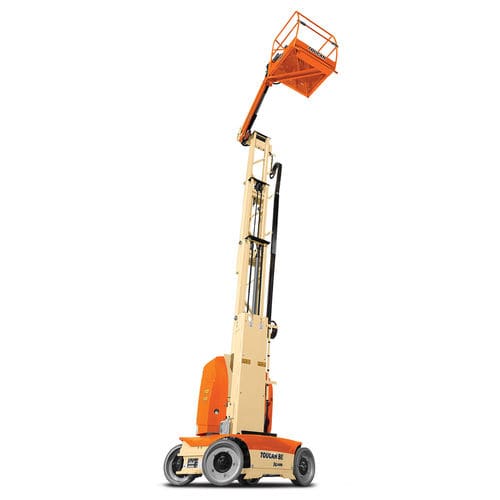 Мобильный подъемник с вертикальной мачтой - T8E Toucan® - JLG Industries Inc. - с питанием от аккумулятора / для внутреннего и внешнего пользования / компактный