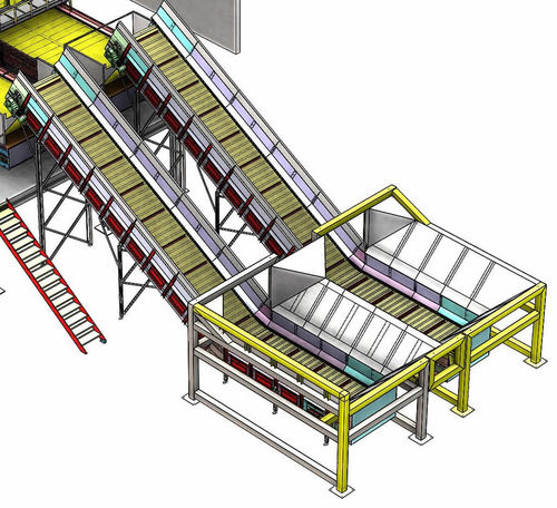 Бункер для питания - Lyndex Recycling Systems Ltd - для отходов / наклонный