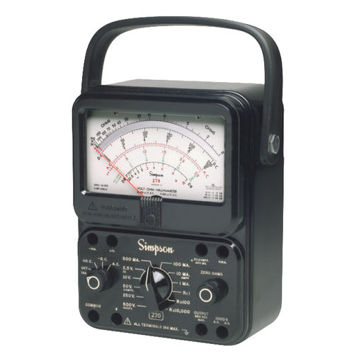 Аналоговый мультиметр - 270-5 series - Simpson - переносной / 1000 В / 10 A