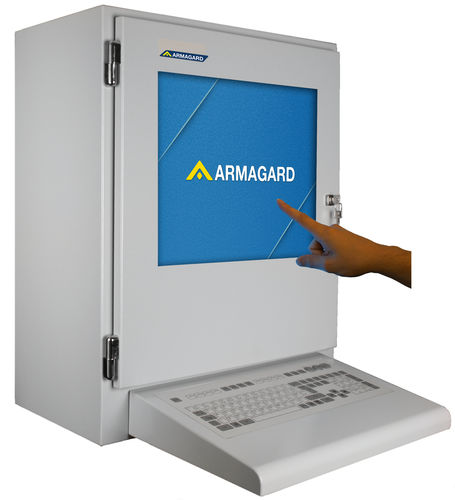 Корпус с сенсорным экраном LCD - PENC-750 - Armagard Ltd - настенный / для настольного компьютера / прямоугольный