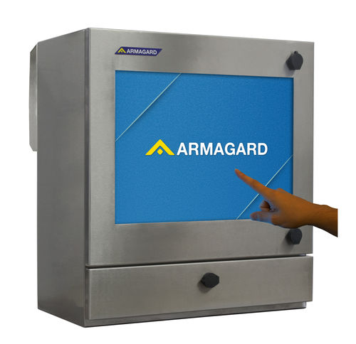 Корпус с сенсорным экраном LCD - SENC-450 - Armagard Ltd - настенный / прямоугольный / из нержавеющей стали