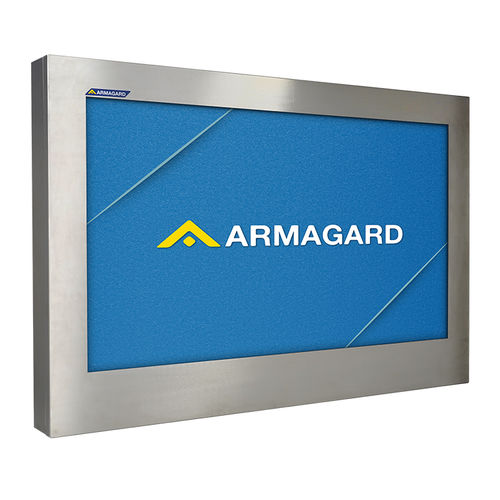 Корпус для телевизора - SDS18-55-W-L - Armagard Ltd - настенный / прямоугольный / из нержавеющей стали