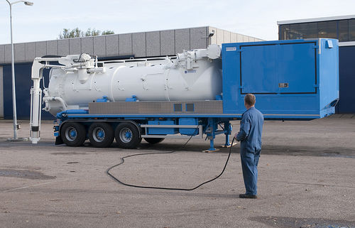 Полуприцеп цистерна - Vacu-Press® 8000 3-axle - Naaktgeboren Rotterdam B.V.  - трехосный / буксируемый / аспираторный