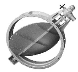 Клапан поворотный затвор - ML  - ORBINOX  - с маховиком / для регулировки / для сточных вод
