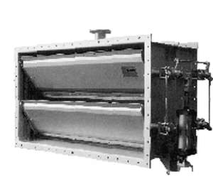 Изоляционный воздушный клапан - 2 500 x 2 500 mm | PE  - ORBINOX  - для регулировки / с ручным управлением / электрический