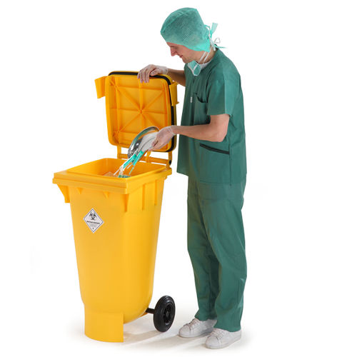 Мусорный контейнер из ПЭНД - ClinicBOXX series - P. Henkel GmbH  - для медицинских отходов / для опасных отходов / с крышкой
