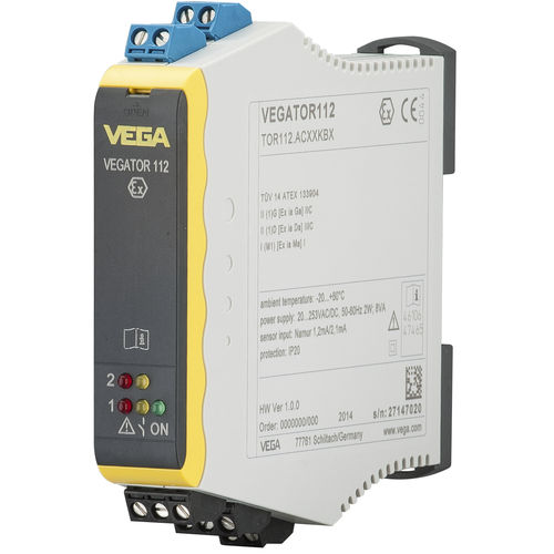 Формирователь сигнала с 2 каналами - VEGATOR 112 - VEGA Grieshaber KG - на DIN-рейке / для определения уровня