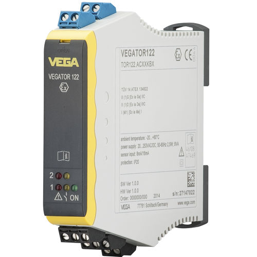 Формирователь сигнала с 2 каналами - VEGATOR 122 - VEGA Grieshaber KG - на DIN-рейке / для определения уровня