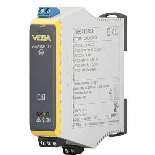 Формирователь сигнала 4-20 мА - VEGATOR 141 - VEGA Grieshaber KG - одноканальный / на DIN-рейке / для определения уровня