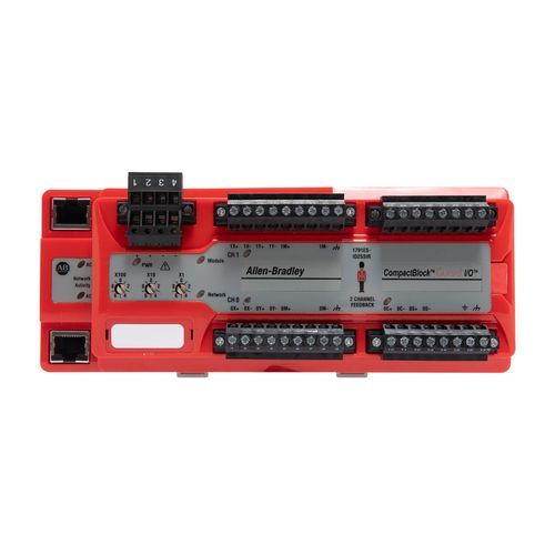 Аналоговый модуль входа/выхода - 1791 series - Allen-Bradley - Ethernet / распределенный / для безопасности