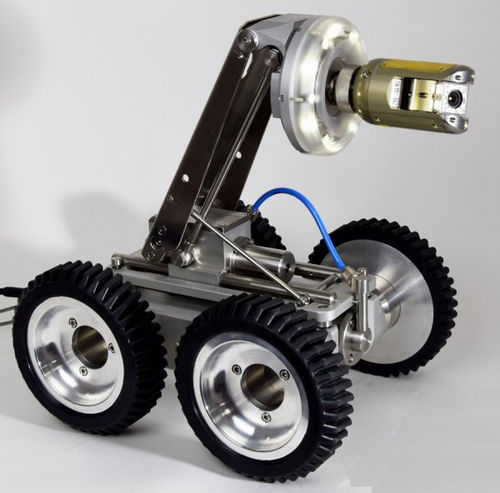 Колесный инспекционный робот - FW100CT.2 - RICO Umwelttechnik GmbH - с дистанционным управлением / с поворотом на 360° / герметичный