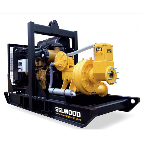 Насос с ротором - H150 - Selwood - для загрязненных вод / с дизельным двигателем / самозаполняющийся