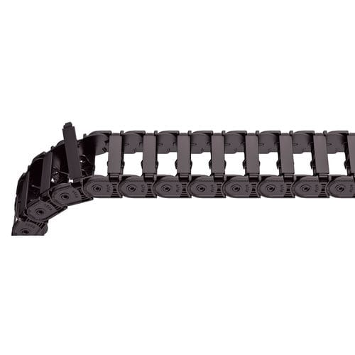 Цепь для кабелей с рабочими звеньями - QUICKTRAX® series - TSUBAKI KABELSCHLEPP - с открыванием / из пластика / гибкая
