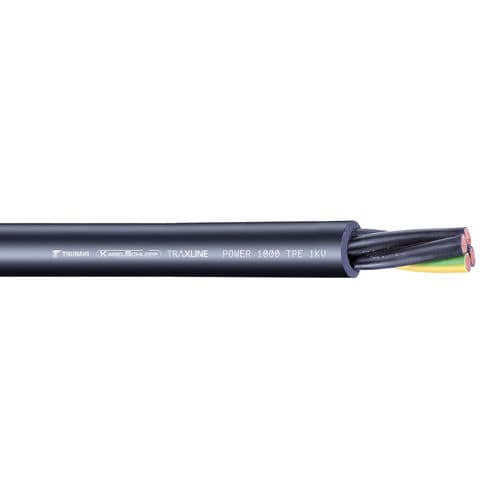 Электрический кабель питания - POWER 1000 TPE 1 kV - TSUBAKI KABELSCHLEPP - изолированный / маслоустойчивый / устойчивый к УФ-лучам