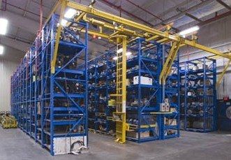 Стеллаж для высоких нагрузок - STAK System® - Stanley Vidmar - с поддоном / для крупногабаритных продуктов / с мостовым краном-штабелеукладчиком