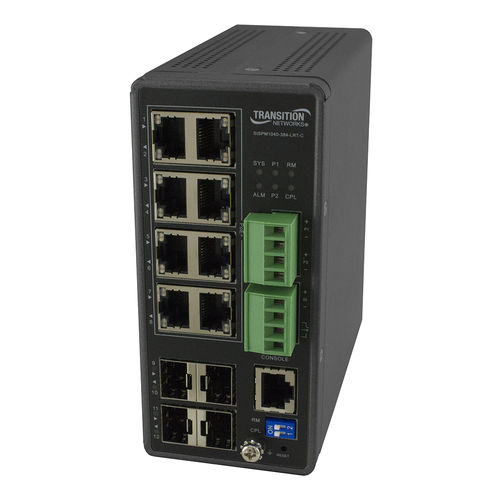 Управляемый коммутатор Ethernet - SISPM1040-384-LRT-C - Nom du compte Lantronix - 8 портов / встроенный / PoE