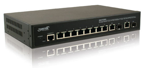 Управляемый коммутатор Ethernet - SM10T2DPA - Nom du compte Lantronix - 8 портов