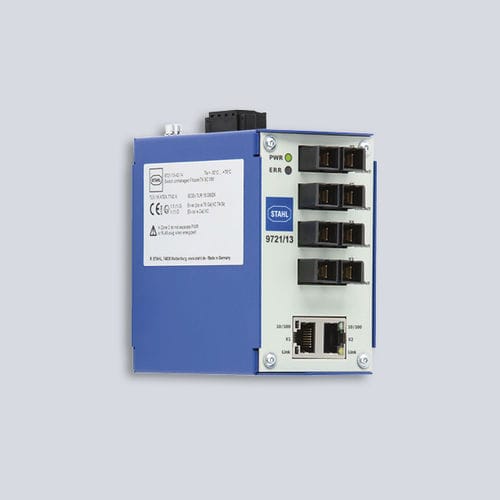 Преобразователь среда - 9721/13-11-14 - R. STAHL AG - Ethernet / оптического волокна / одномодовый-многомодовый