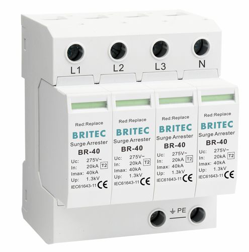 Молниеотвод тип 2 - BR-40 4P series - Britec Electric Co., Ltd - класс CEI 2 / для электроустановки / телесигнализации