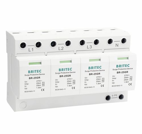 Молниеотвод тип 1 - BR-25GR 4P series - Britec Electric Co., Ltd - для электронного оборудования / для электроустановки / с варистором