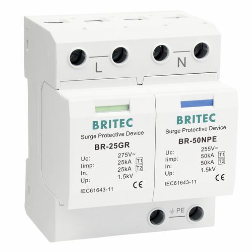 Молниеотвод тип 1 - BR-25GR 1+1 series - Britec Electric Co., Ltd - тип 2 / класс I / класс II