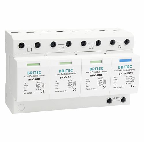 Молниеотвод тип 1 - BR-50GR 3+1 series - Britec Electric Co., Ltd - тип 2 / класс I / класс II