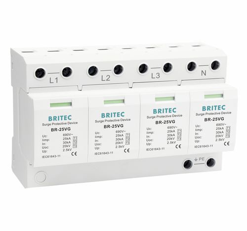 Молниеотвод тип 1 - BR-25VG 4P series - Britec Electric Co., Ltd - тип 2 / тип 3 / класс I