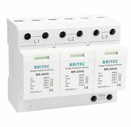 Молниеотвод тип 1 - BR-25VG 3P series - Britec Electric Co., Ltd - тип 2 / тип 3 / класс I
