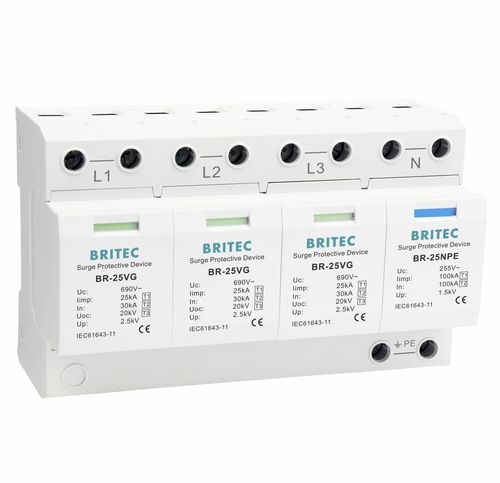 Молниеотвод тип 1 - BR-25VG 3+1 series - Britec Electric Co., Ltd - тип 2 / тип 3 / класс I