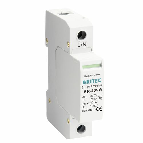 Молниеотвод тип 2 - BR-40VG 1P series - Britec Electric Co., Ltd - класс II / телесигнализации / вставной