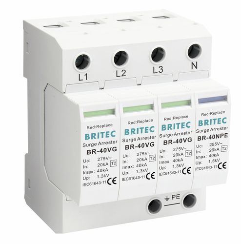 Молниеотвод тип 2 - BR-40VG 3+1 series - Britec Electric Co., Ltd - класс II / для электроустановки / для освещения