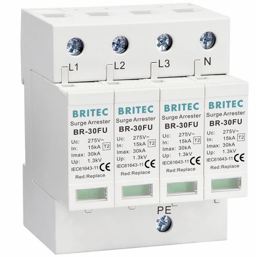 Молниеотвод тип 2 - BR-30FU 4P series - Britec Electric Co., Ltd - класс II / для электроустановки / телесигнализации