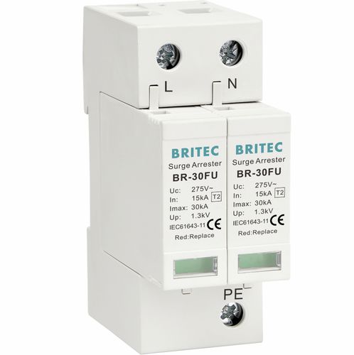 Молниеотвод тип 2 - BR-30FU 2P series - Britec Electric Co., Ltd - класс II / для электроустановки / компактный