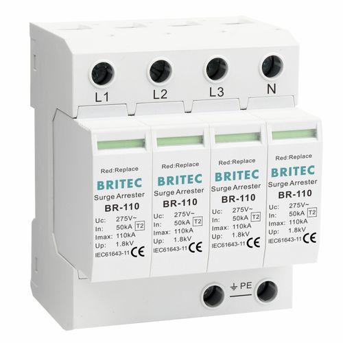 Коробка разрядника тип 2 - BR-110 4P series - Britec Electric Co., Ltd - класс II / для электроустановки / телесигнализации