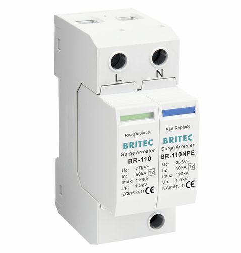 Молниеотвод тип 2 - BR-110 1+1 series - Britec Electric Co., Ltd - класс II / для электроустановки / телесигнализации