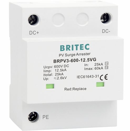 Молниеотвод тип 1 - BRPV3-600-12.5VG - Britec Electric Co., Ltd - тип 2 / класс I / класс II