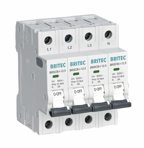 Миниатюрный выключатель - BRSCB-I-12.5 series - Britec Electric Co., Ltd - термический / низкого напряжения / на DIN-рейке
