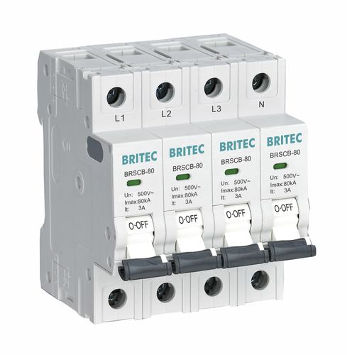 Термический выключатель - BRSCB-80 series - Britec Electric Co., Ltd - для сверхнагрузки / низкого напряжения / переменный ток