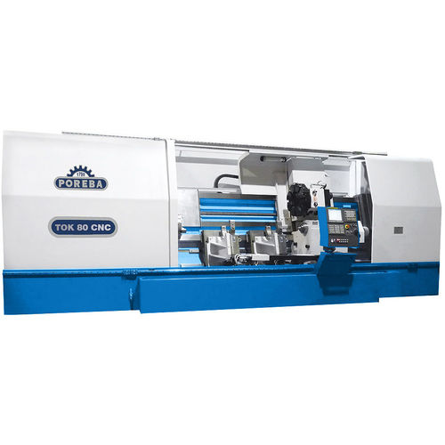 Токарный станок для крупногабаритных деталей - TOK series - PORĘBA Machine Tools - ЧПУ / с наклонной станиной / 12 инструментов