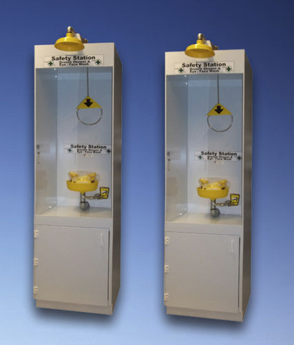 Установленный фонтанчик для промывки глаз на кране - max. 36 x 84 x 24" - HEMCO Corporation - для лаборатории