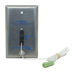 Переключатель со шнуром - CFA 6537  - EDWARDS SIGNALING - двухполюсный / из нержавеющей стали / электромеханический