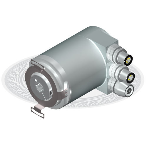 Абсолютный датчик угла поворота - HM10 series - Hohner Automaticos - с несквозным полым валом / многооборотный / PROFIBUS DP