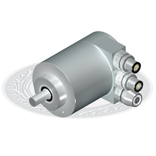 Абсолютный датчик угла поворота - CM10 series - Hohner Automaticos - со сплошным валом / многооборотный / PROFIBUS DP