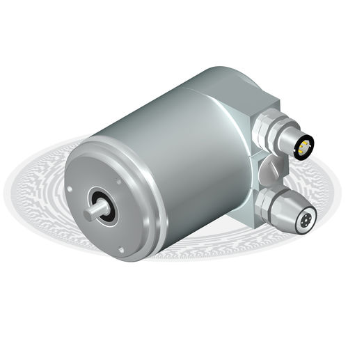Абсолютный датчик угла поворота - CM10 series - Hohner Automaticos - со сплошным валом / многооборотный / CANopen