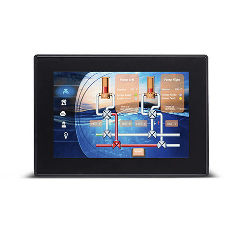 HMI с резистивным сенсорным экраном - EH-TP700 series - Hitachi Europe GmbH - настенный / встраиваемый / на DIN-рейке
