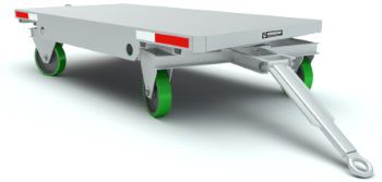 Прицеп платформа - 5K - HAMILTON CASTER - двухосный / буксируемый / для складов