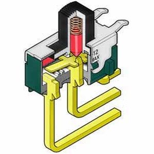 Переключатель с направляющей - MS series - NKK Switches - однополюсный / электромеханический / миниатюрный