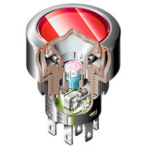 Сенсорная пусковая кнопка - YB2 series - NKK Switches - IP65 / с подсветкой / стандартная