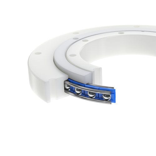 Опорно-поворотное устройство без зубцов - LVK series - Franke GmbH - с шариковым подшипником с четырьмя контактными точками / однорядная / с четырьмя контактными точками