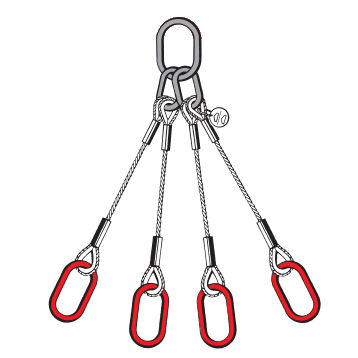 Стропы с тросом - 14xx series - Carl Stahl GmbH - 4 точки / сталь